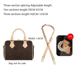 Shoulder Strap For Lv Speedy25 Diane Bag Vegetable Tanned Leather Strap Slung Bag High-end Bag Strap Bag Belt Bag Accessories