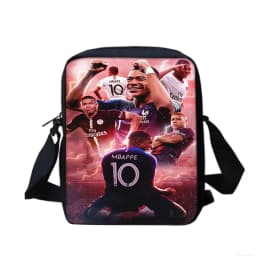 3pcs Set M-Mbappes School Bag Football Sports Backpack with Shoulder Bags Pencil Bags Star Player School Rucksack for Best Gift