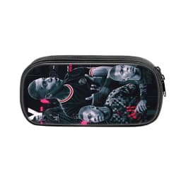 3pcs Set M-Mbappes School Bag Football Sports Backpack with Shoulder Bags Pencil Bags Star Player School Rucksack for Best Gift