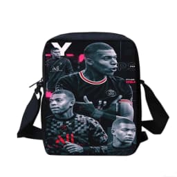 3pcs Set M-Mbappes School Bag Football Sports Backpack with Shoulder Bags Pencil Bags Star Player School Rucksack for Best Gift