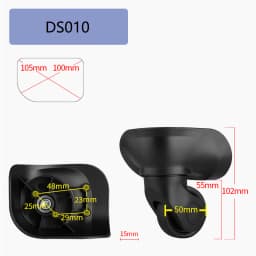 Suitable for Delsey Suitcase Universal Wheel Luggage Accessories Spare Parts for Trolleys Wheel Replacement Repair