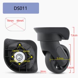 Suitable for Delsey Suitcase Universal Wheel Luggage Accessories Spare Parts for Trolleys Wheel Replacement Repair