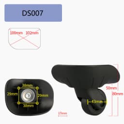 Suitable for Delsey Suitcase Universal Wheel Luggage Accessories Spare Parts for Trolleys Wheel Replacement Repair
