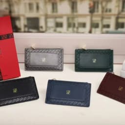 CH Embossed PU Leather Card Holder Women Zipper Coin Purse Slim ID Credit Card Wallet Small Clutch Bag