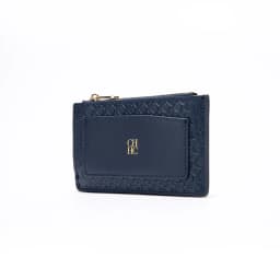 CH Embossed PU Leather Card Holder Women Zipper Coin Purse Slim ID Credit Card Wallet Small Clutch Bag