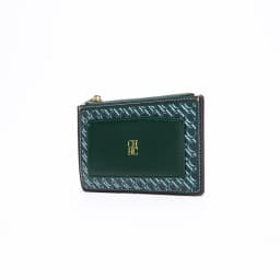 CH Embossed PU Leather Card Holder Women Zipper Coin Purse Slim ID Credit Card Wallet Small Clutch Bag