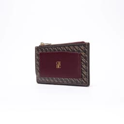 CH Embossed PU Leather Card Holder Women Zipper Coin Purse Slim ID Credit Card Wallet Small Clutch Bag