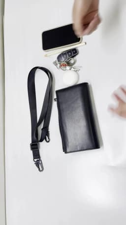 Fashion 109 Essential Case Luxury Men's Leather Handbag