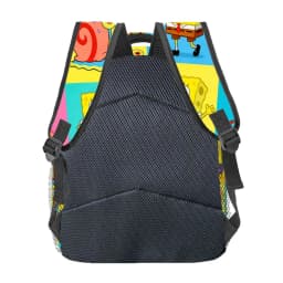 Anime SpongeBob SquarePants Backpack, Cartoon Patrick Gary Print School Bookbag, Portable Lightweight Travel Bag for Picnic