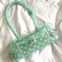 Sweet Polka Dot Transparent Pvc Jelly Tube Handbag Candy Colored Mini Top Handle Shoulder Bag Summer Seaside Vacation Tote Bag