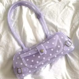 Sweet Polka Dot Transparent Pvc Jelly Tube Handbag Candy Colored Mini Top Handle Shoulder Bag Summer Seaside Vacation Tote Bag