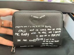 Black Wings, Hot Diamond Women's Bag, Metal Chain Bag, Wallet Card Bag, Denim.