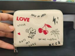 Black Wings, Hot Diamond Women's Bag, Metal Chain Bag, Wallet Card Bag, Denim.