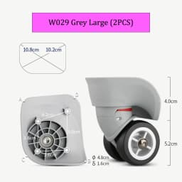W029 Suitcase Repair Wheels Luggage Password Box Trolley Case Replacement Detachable Universal Wheel Leather Case Repair Pulley