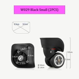 W029 Suitcase Repair Wheels Luggage Password Box Trolley Case Replacement Detachable Universal Wheel Leather Case Repair Pulley