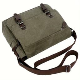 Retro Canvas Messenger Bag for Men Large Laptop Bag Casual Crossbody Bag for Hanging Out Daily Commute, School Bags College Bags
