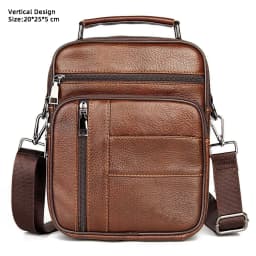 Hot Fashion Men Messenger Bags Genuine Leather Handbags for Man Luxury Brand Male Crossbody Bag for Mini Pad Boy Shoulder Bag