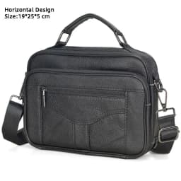 Hot Fashion Men Messenger Bags Genuine Leather Handbags for Man Luxury Brand Male Crossbody Bag for Mini Pad Boy Shoulder Bag