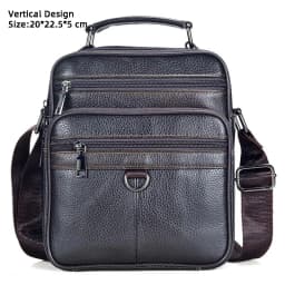 Hot Fashion Men Messenger Bags Genuine Leather Handbags for Man Luxury Brand Male Crossbody Bag for Mini Pad Boy Shoulder Bag
