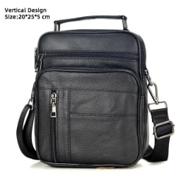 Hot Fashion Men Messenger Bags Genuine Leather Handbags for Man Luxury Brand Male Crossbody Bag for Mini Pad Boy Shoulder Bag
