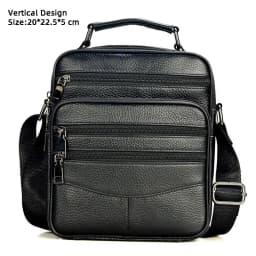 Hot Fashion Men Messenger Bags Genuine Leather Handbags for Man Luxury Brand Male Crossbody Bag for Mini Pad Boy Shoulder Bag