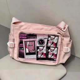 New Japan Style Transparent Postcard Display Shoulder Women Badge DIY Decoration Crossbody Bag Anime Expo Class Tote Itabag