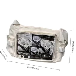 New Japan Style Transparent Postcard Display Shoulder Women Badge DIY Decoration Crossbody Bag Anime Expo Class Tote Itabag