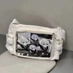 New Japan Style Transparent Postcard Display Shoulder Women Badge DIY Decoration Crossbody Bag Anime Expo Class Tote Itabag
