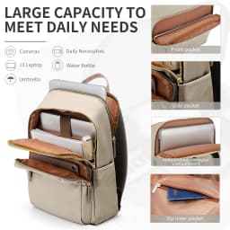 New Simple Large Capacity Backpack Women Travel Business Teacher Backpack Laptop Shoulder Bag Girl School Student Backpack Purse