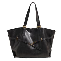 Tote Bag Designer Retro PU Leather Shoulder Handbag for Women Winter Trend Y2K Fashion Handbags Females Travel Luxury Tote Bags