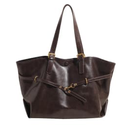 Tote Bag Designer Retro PU Leather Shoulder Handbag for Women Winter Trend Y2K Fashion Handbags Females Travel Luxury Tote Bags