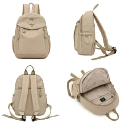 Women Multi-Color Lightweight Casual Backpack Trendy Daypack Shoulder Bag Schoolbag for Everyday Commute Travel Essential Purse
