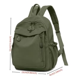 Women Multi-Color Lightweight Casual Backpack Trendy Daypack Shoulder Bag Schoolbag for Everyday Commute Travel Essential Purse