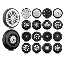 Suitcase Screw Replacement Wheels for Travel Suitcase Wheel Axle Repair Kit 40/45/50/60/70/80/90/100/110/120mm Silent Casters