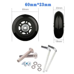 Suitcase Screw Replacement Wheels for Travel Suitcase Wheel Axle Repair Kit 40/45/50/60/70/80/90/100/110/120mm Silent Casters