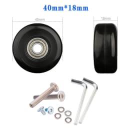 Suitcase Screw Replacement Wheels for Travel Suitcase Wheel Axle Repair Kit 40/45/50/60/70/80/90/100/110/120mm Silent Casters