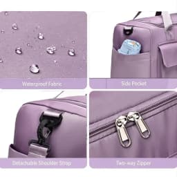 Travel Bag Large Capacity Weekender Carry On Duffle Bags with Shoe Compartment Sports Fitness Bags for Women Shoulder Bag