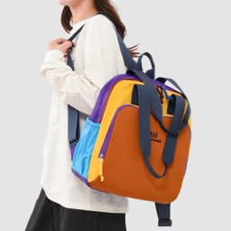 Crossbody Handbag, Color-Blocked Canvas, Men's 2026 New Original Backpack, Multi-Functional Large-Capacity Single-Shoulder Women's Tote Bag, Student Bag