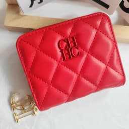 CH Exquisite Brand Logo Women's Wallet New Exquisite Luxury Short Style Solid Color Coin Women's Wallet High Quality PU Material