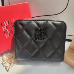 CH Exquisite Brand Logo Women's Wallet New Exquisite Luxury Short Style Solid Color Coin Women's Wallet High Quality PU Material