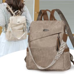 High Quality Pu Leather Backpack Women Ladies Shoulder Bag Designer Fashion Daypack Large Capacity School Bag for Girls