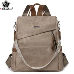 High Quality Pu Leather Backpack Women Ladies Shoulder Bag Designer Fashion Daypack Large Capacity School Bag for Girls