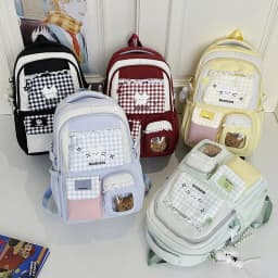 Girl School Bag Backpack Back Pack For Teenager Women Children Female Pink Schoolbag Primary High Bagpack Class Teens Child Kids
