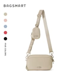 BAGSMART Women's Crossbody Bag Workout Casual Shoulder Bag Hands-free Wallets Belt Bag Large Capacity Men's Outdoor Fanny Packs
