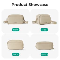 BAGSMART Women's Crossbody Bag Workout Casual Shoulder Bag Hands-free Wallets Belt Bag Large Capacity Men's Outdoor Fanny Packs