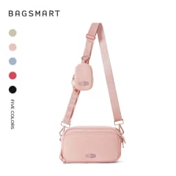 BAGSMART Women's Crossbody Bag Workout Casual Shoulder Bag Hands-free Wallets Belt Bag Large Capacity Men's Outdoor Fanny Packs