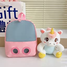 Plush 3D Unicorn Backpack for Girls Kids Children SchoolBag Cute Cartoon School Bags Kindergarten Preschool Baby Shoulder Bag
