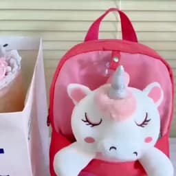 Plush 3D Unicorn Backpack for Girls Kids Children SchoolBag Cute Cartoon School Bags Kindergarten Preschool Baby Shoulder Bag