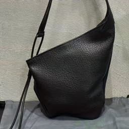 2025 New Bubble Horn Tote Bag - Minimalist Black Crossbody Shoulder Bag with Zipper Closure, Everyday Casual & Professional Use