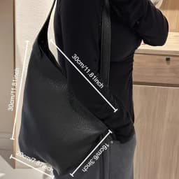 2025 New Bubble Horn Tote Bag - Minimalist Black Crossbody Shoulder Bag with Zipper Closure, Everyday Casual & Professional Use